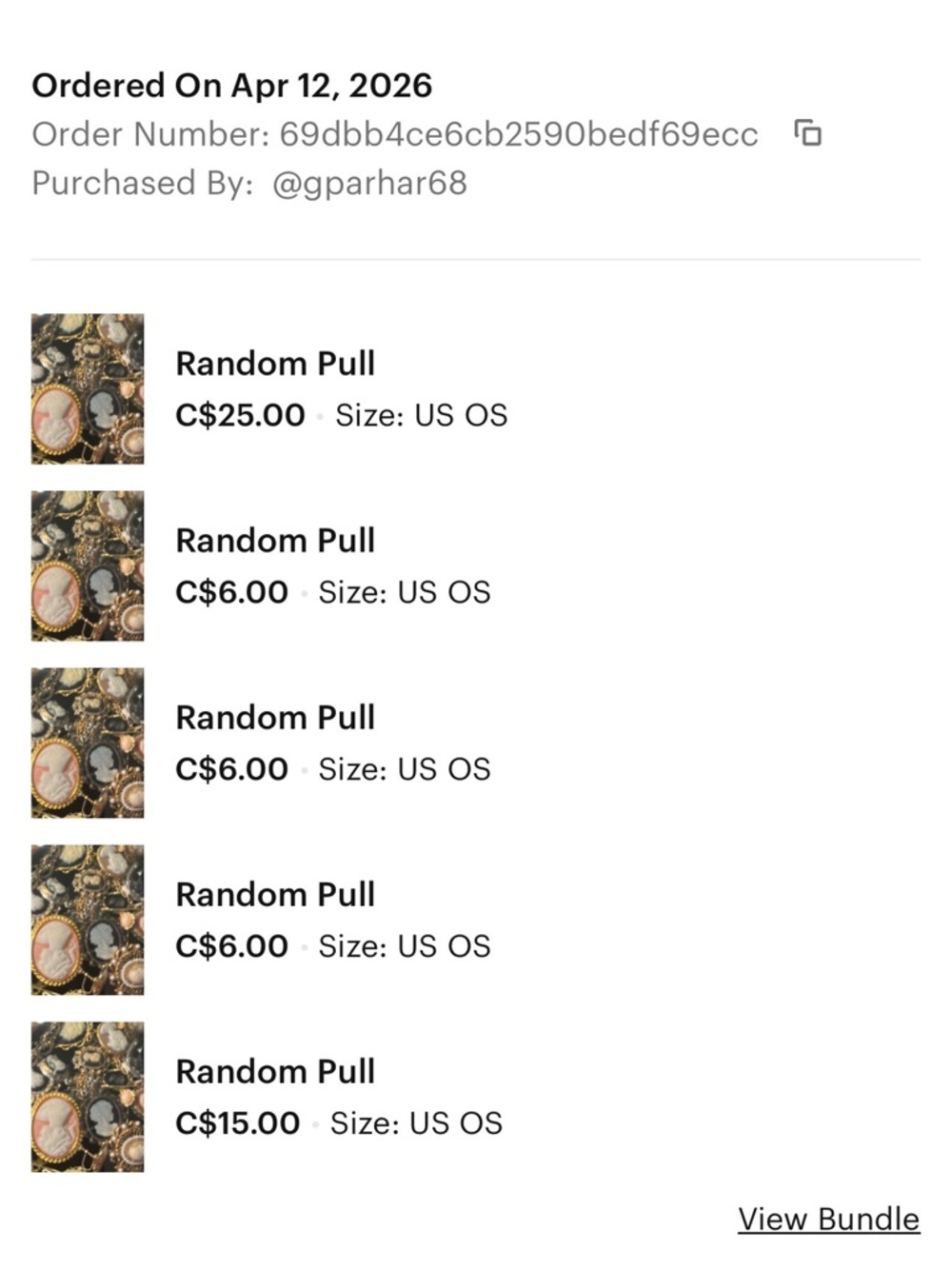 GINA REBUNDLE $42 + $58